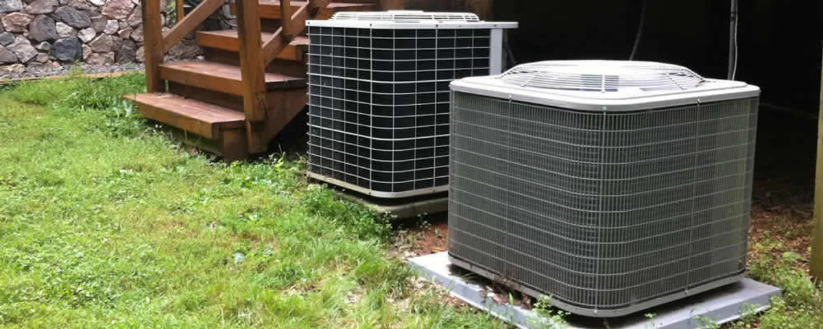 Heat pump installation and service units outside a home in Clearwater, FL